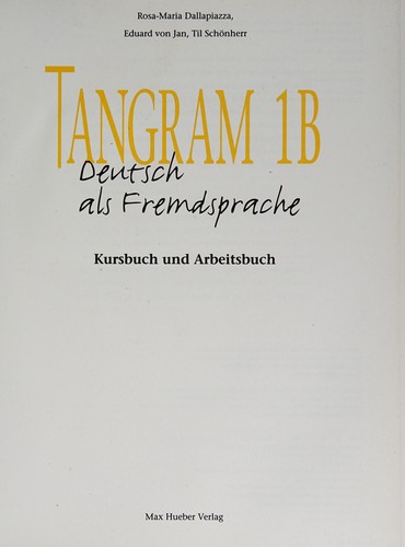Tangram: Deutsch als Fremdsprache