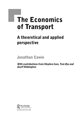 The Economics of Transport