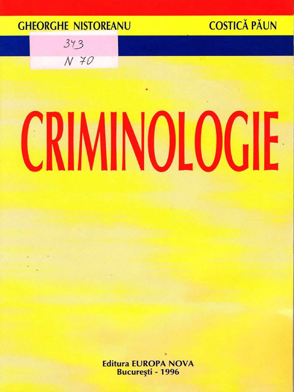 Criminologie