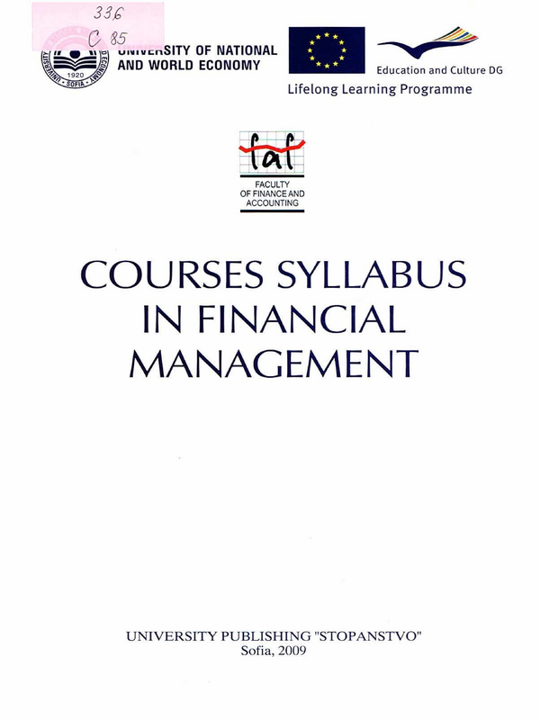 Courses Syllabus in Financial Management