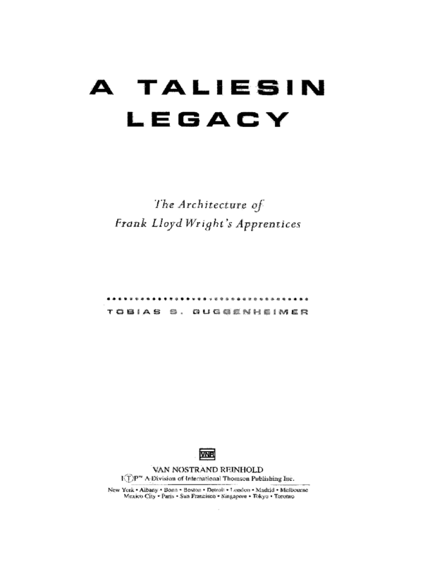 A Taliesin legacy