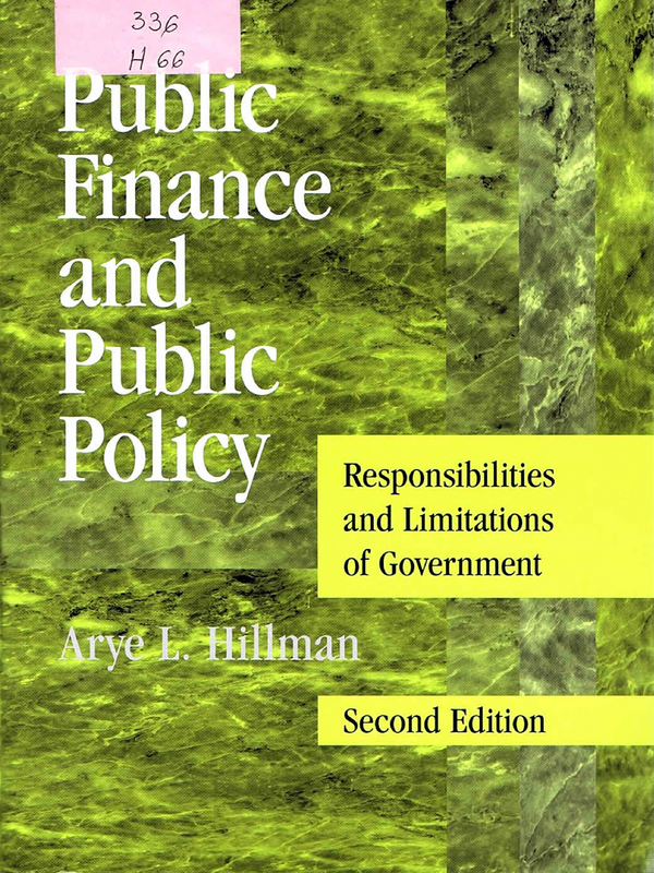 Public Finance and Public Policy