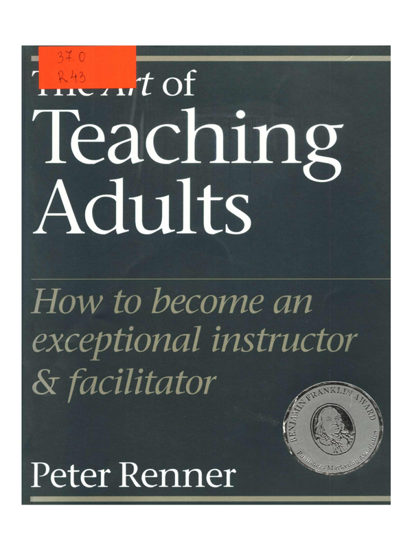 The Art of Teaching Adults