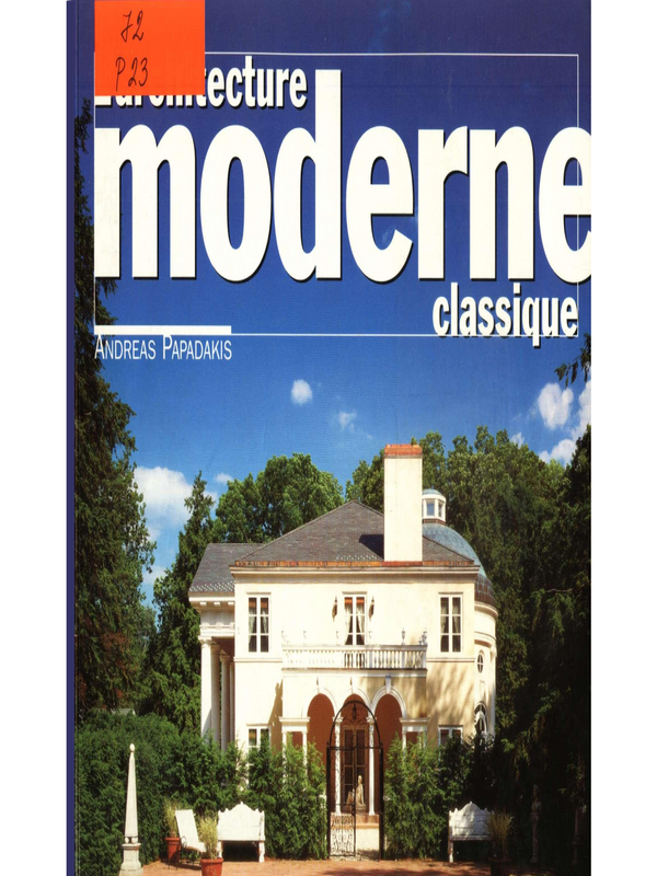 L'architecture moderne