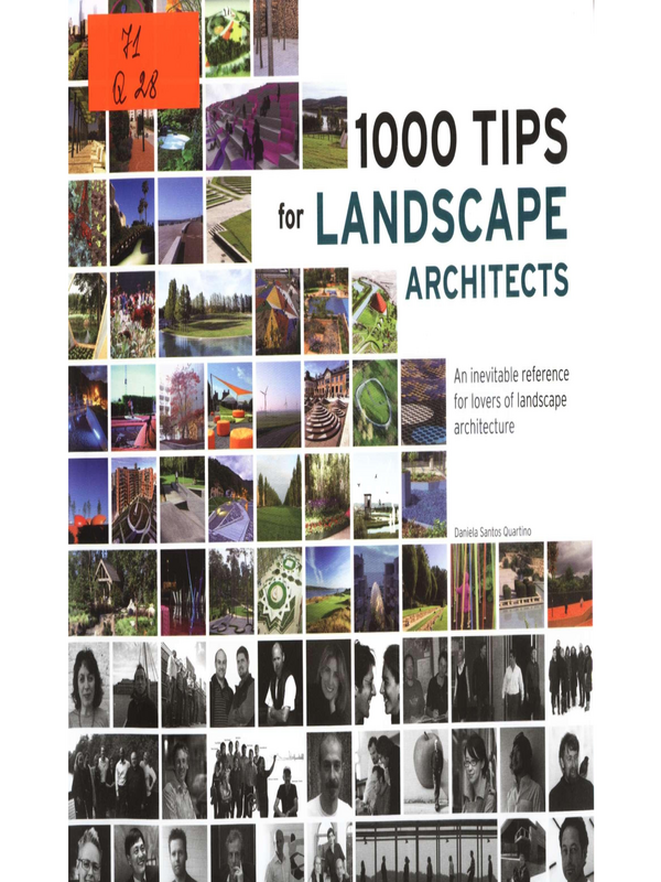 1000 Tips for Landscape Architects