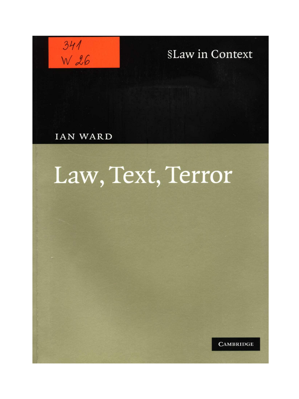 Law, Text, Terror