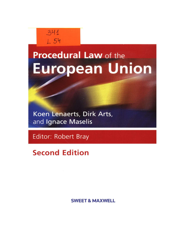 Procedural Law of the European Union