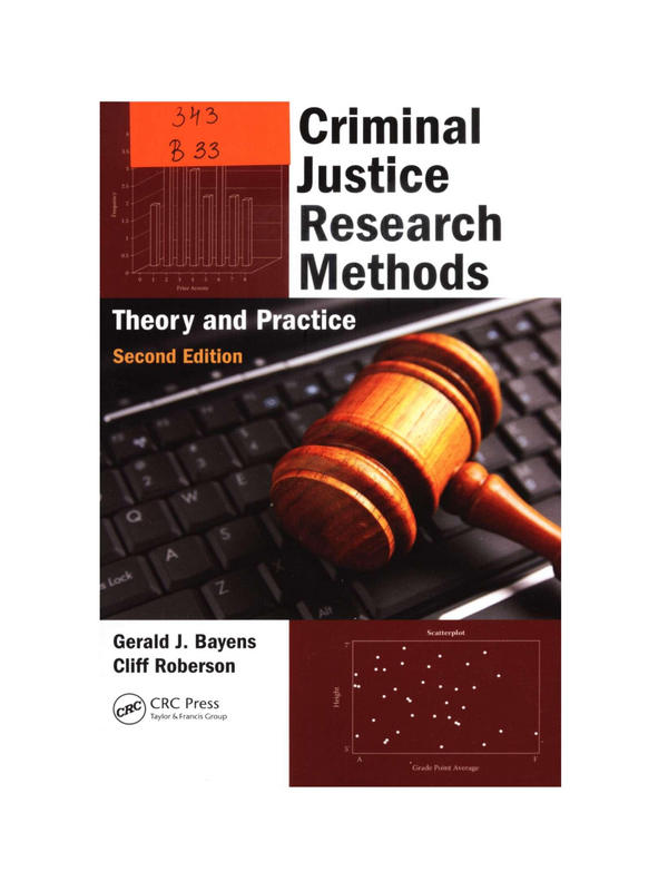 Criminal Justice Research Methods