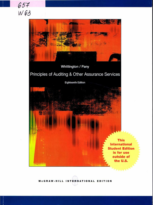 Principles of Auditing & Other Assurance Services