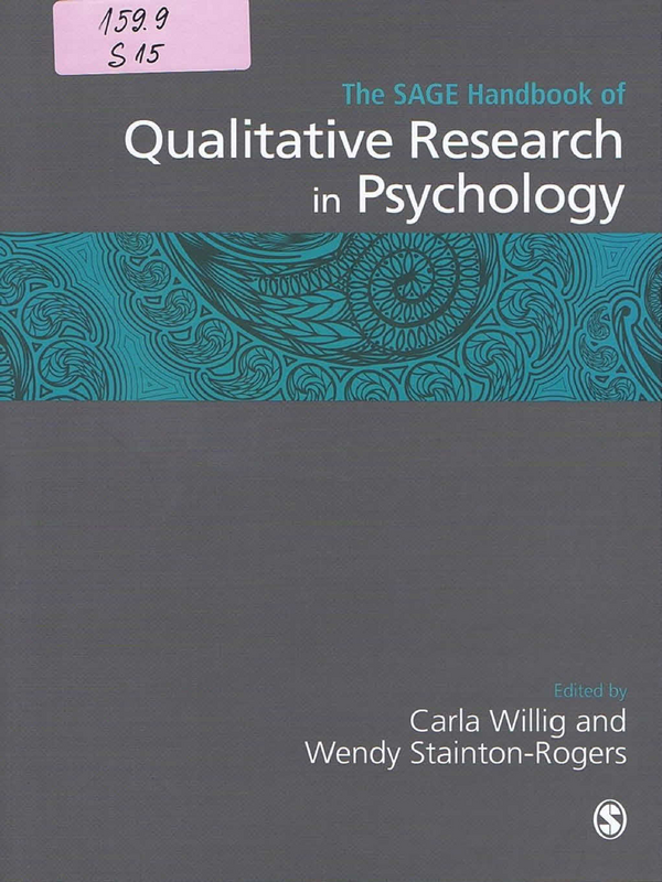 The SAGE Handbook of Qualitative Research in Psychology