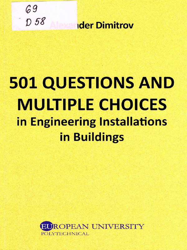 501 Questions and Multiple Choices in Engineering Installations in Buildings