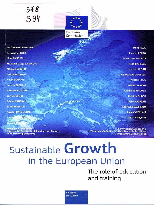 Sustainable Growth in the European Union - the role of education and training