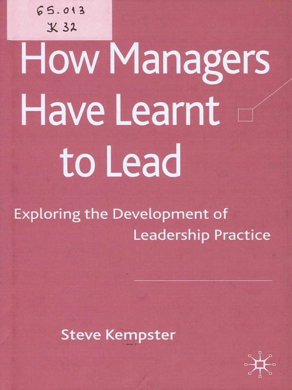 How Managers Have Learnt to Lead