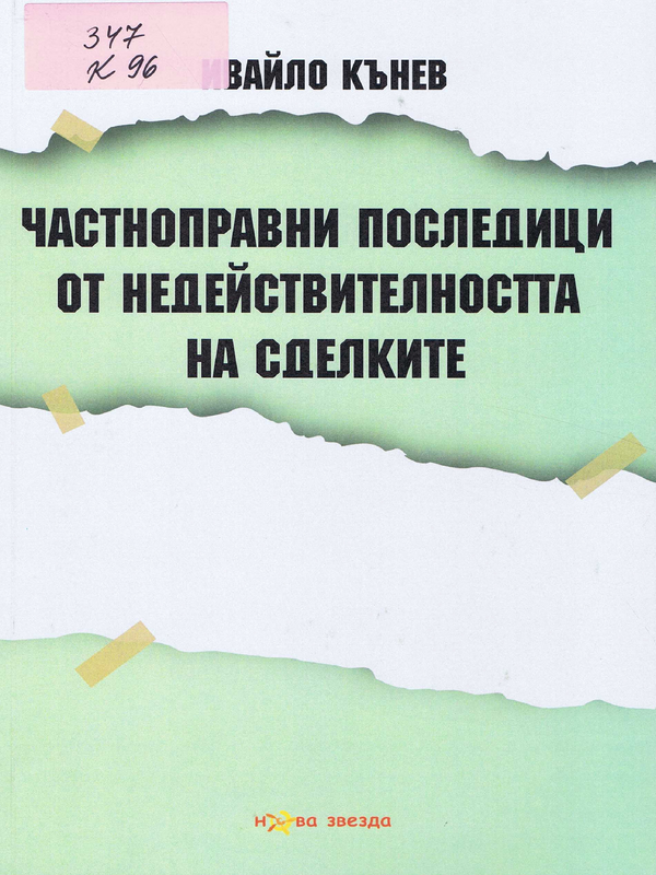 Частноправни последици от недействителността на сделките