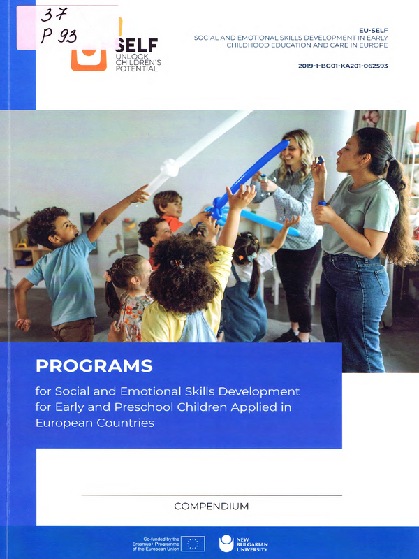 Programs for social and emotional skills development for early and preschool children applied in European countries