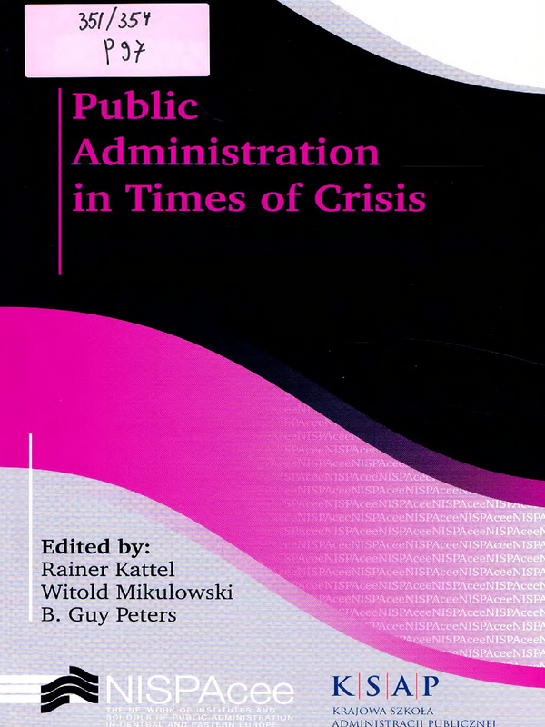 Public Administration in Times of Crisis