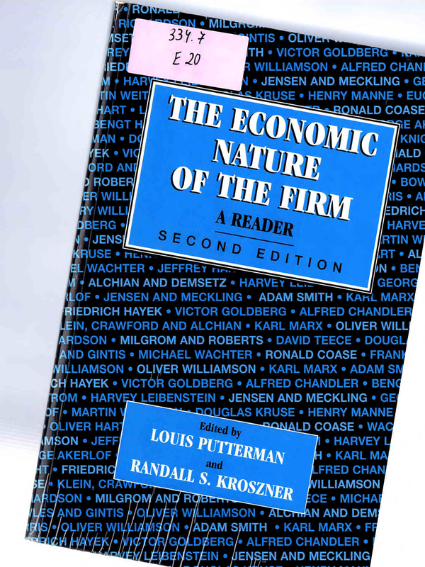 The Economic Nature of the Firm