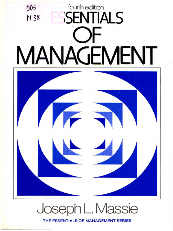 Essentials of Managment