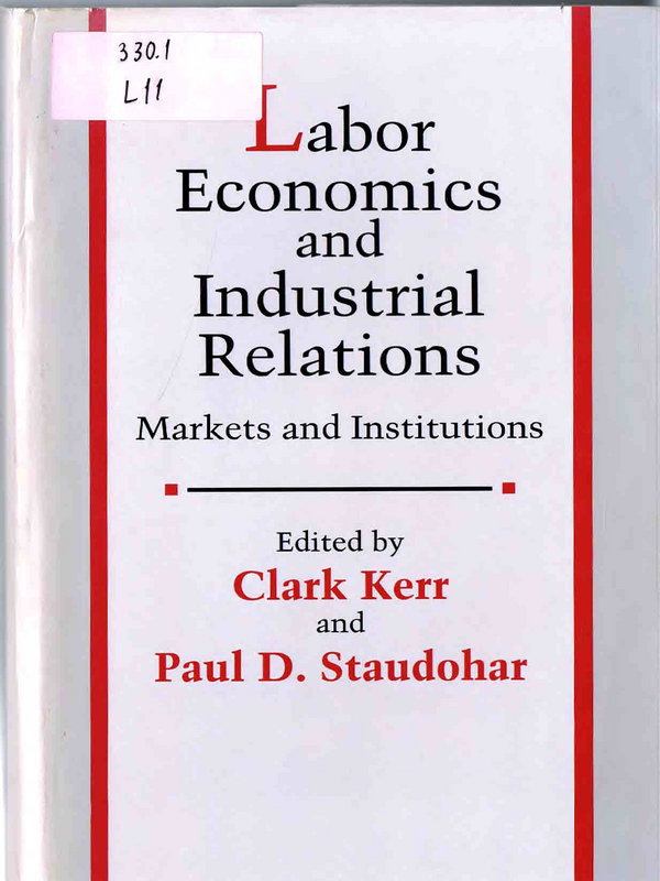 Labour Economics and Industrial Relations