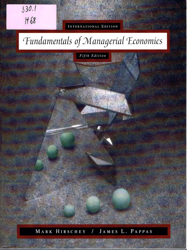 Fundamentals of Managerial Economics