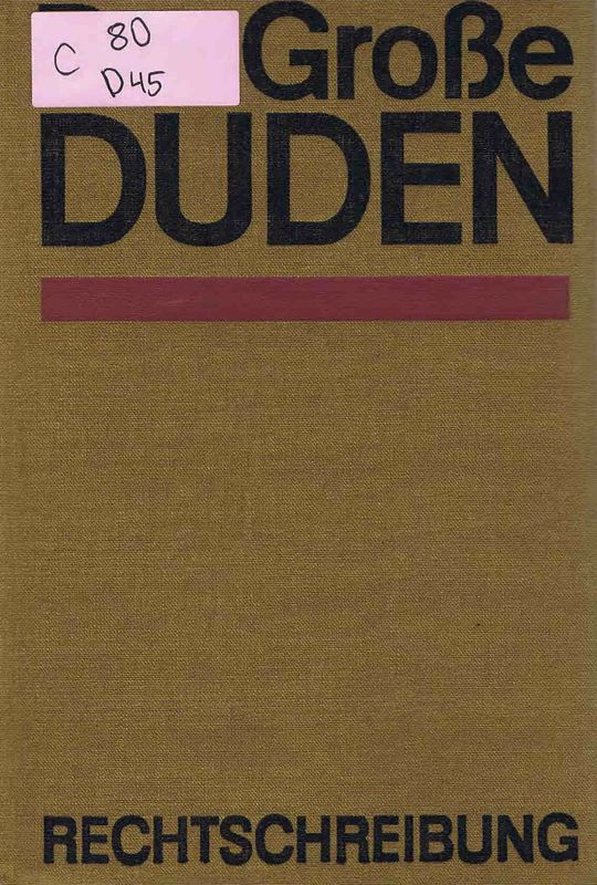 Der Grose Duden