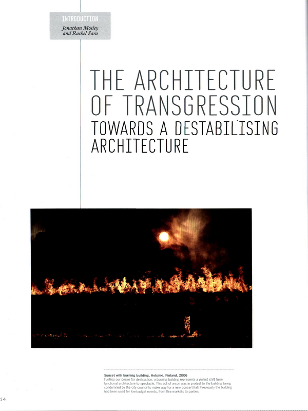 The Architecture of Transgression