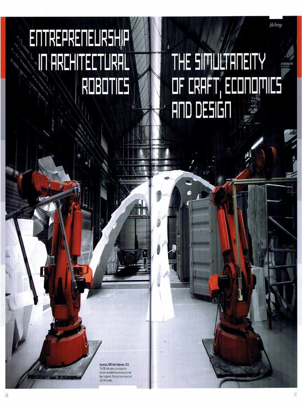 Entrepreneurship in Architectural Robotics