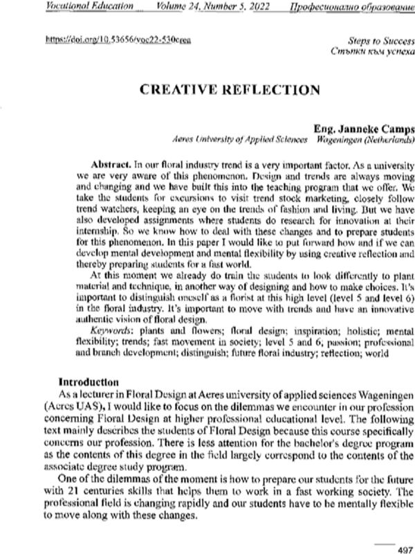 Creative Reflection