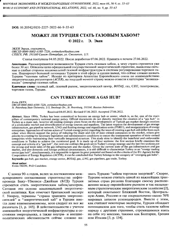 Может ли Турция стать газовым хабом?