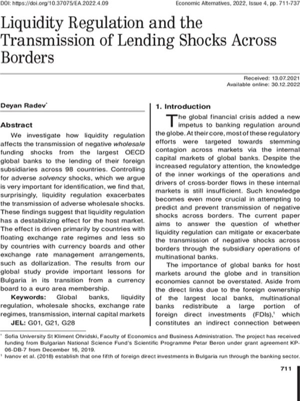 Liquidity Regulation and the Transmission of Lending Shocks Across Borders