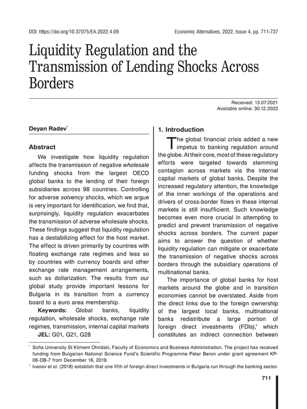 Liquidity Regulation and the Transmission of Lending Shocks Across Borders