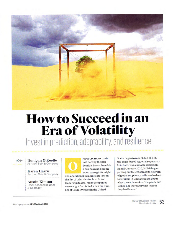 How to Succeed in an Era of Volatility