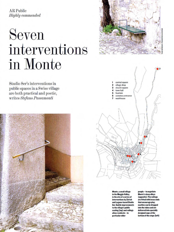 Seven interventions in Monte, Switzerland