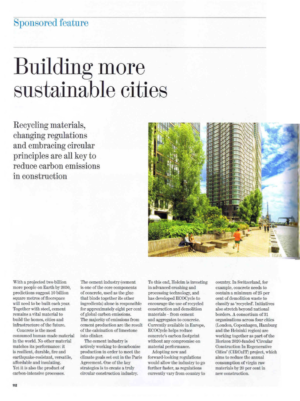 Building more sustainable cities