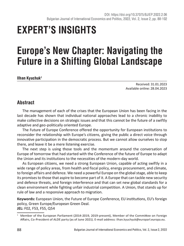 Europe’s New Chapter: Navigating the Future in a Shifting Global Landscape