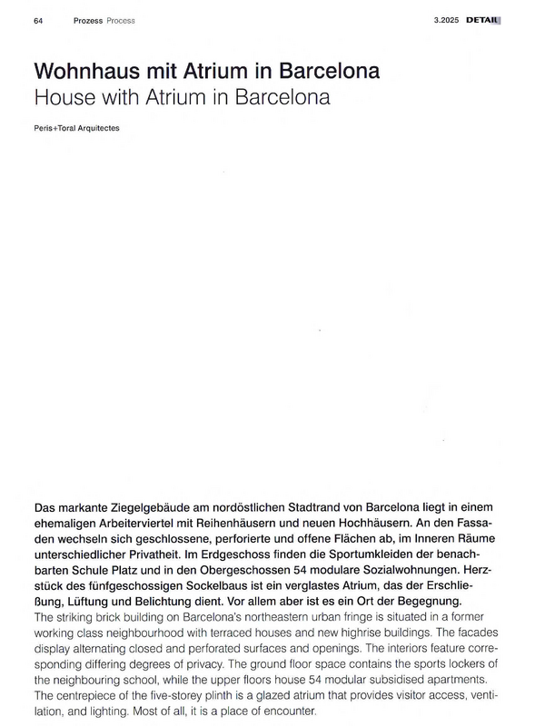 House with Atrium in Barselona