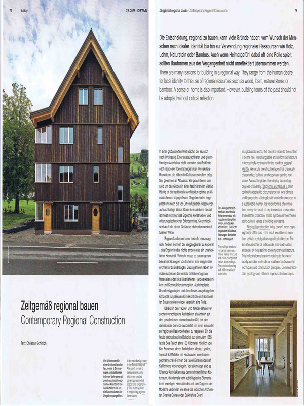 Contemporary Regional Construction