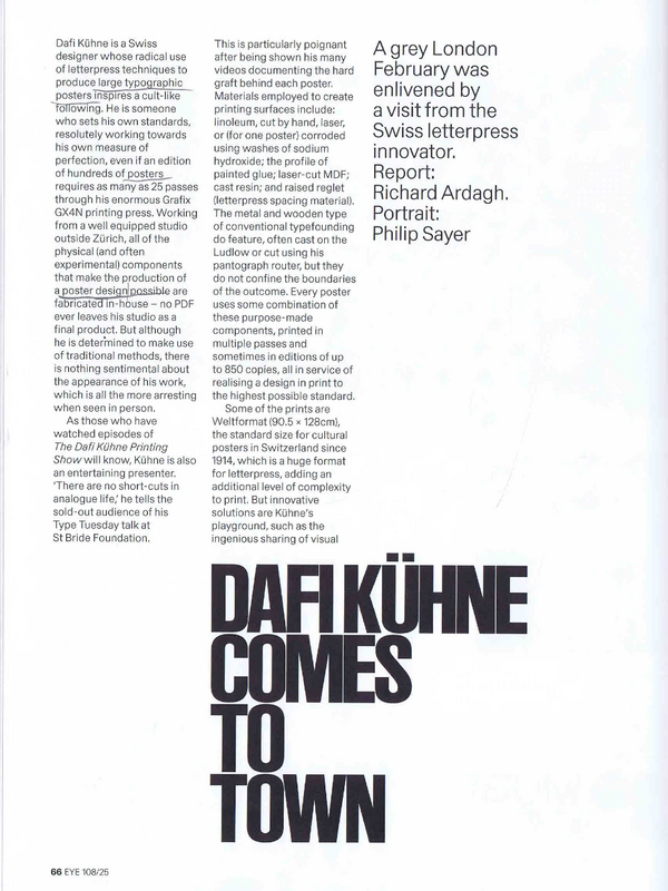 Dafi Kuhne comes to town