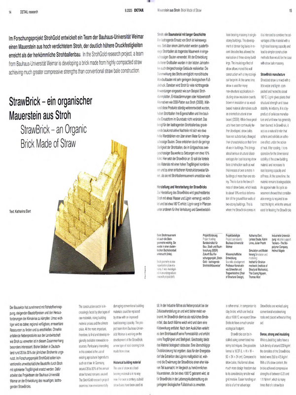 StrawBrick - an Organic Brick Made of Straw