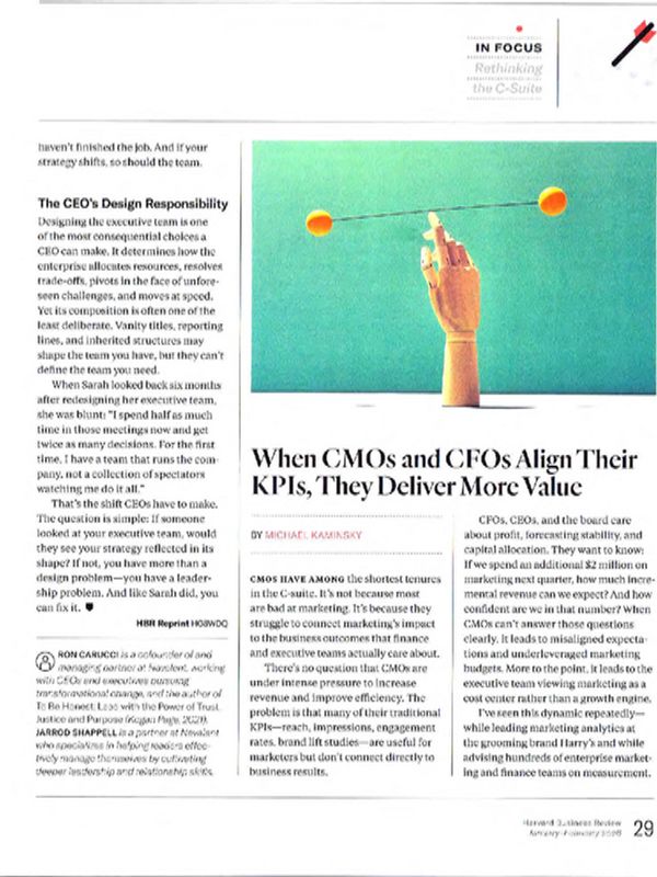 When CMOs and CFOs Align Their KPIs, They Deliver More Value