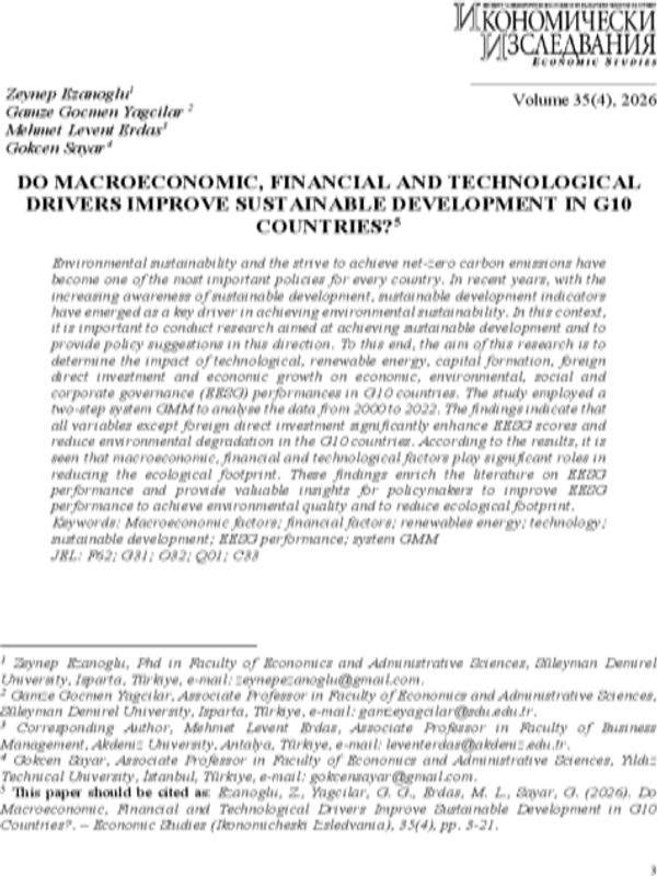 Do Macroeconomic, Financial and Technological Drivers Improve Sustainable Development in G10 Countries?