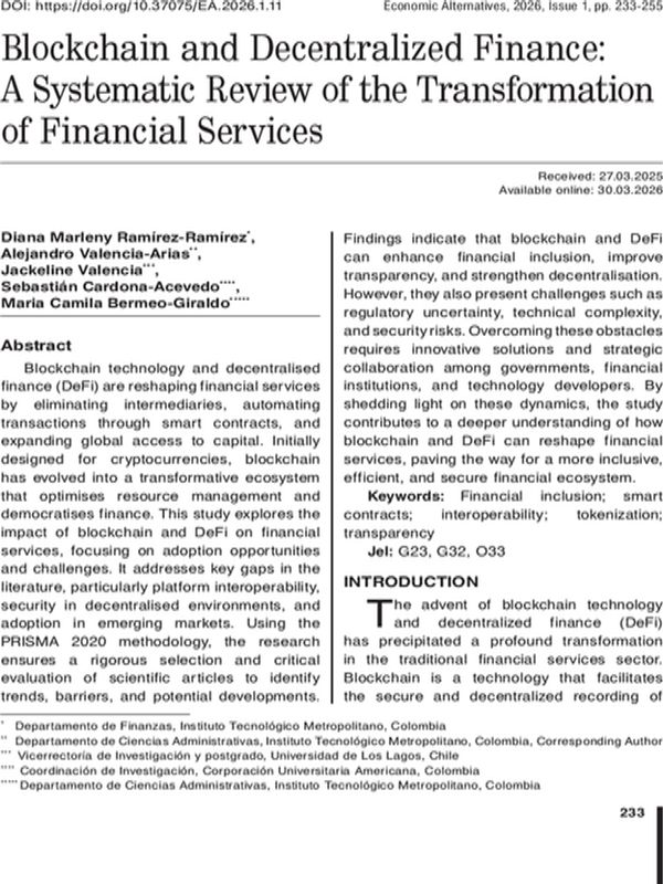 Blockchain and Decentralized Finance: A Systematic Review of the Transformation of Financial Services